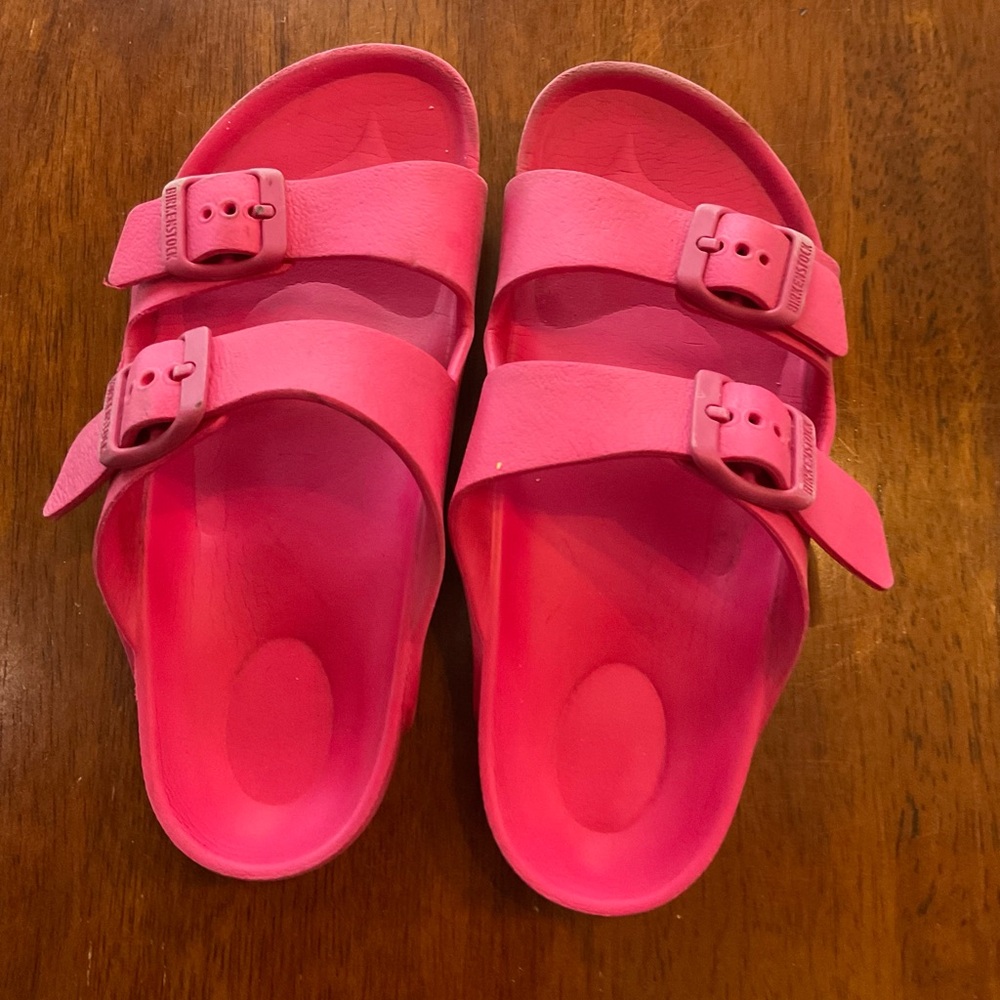 GUC Pink Birkenstock Sandals Size 31 - Picture 2 of 6